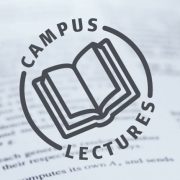 Rundes Logo mit einem aufgeschlagenen Buch und den Lettern "Campus Lextures"